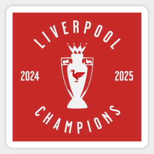 Liverpool Champions 25 white 3 Sticker